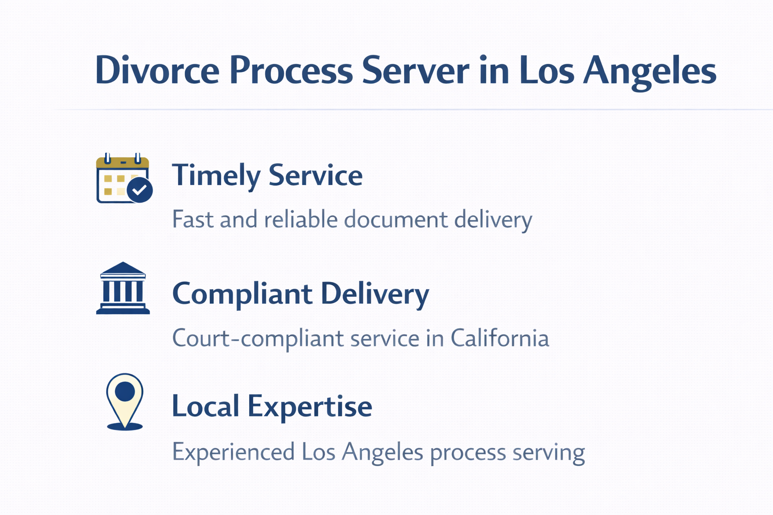 divorce process server in Los Angeles