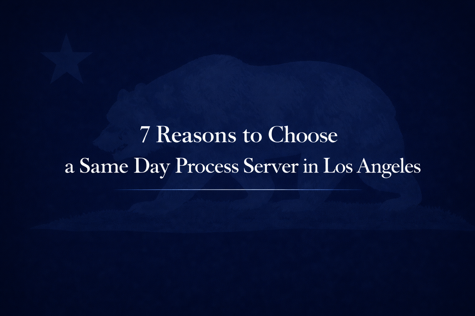 same day process server Los Angeles