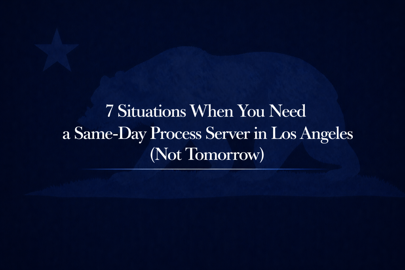 same day process server Los Angeles