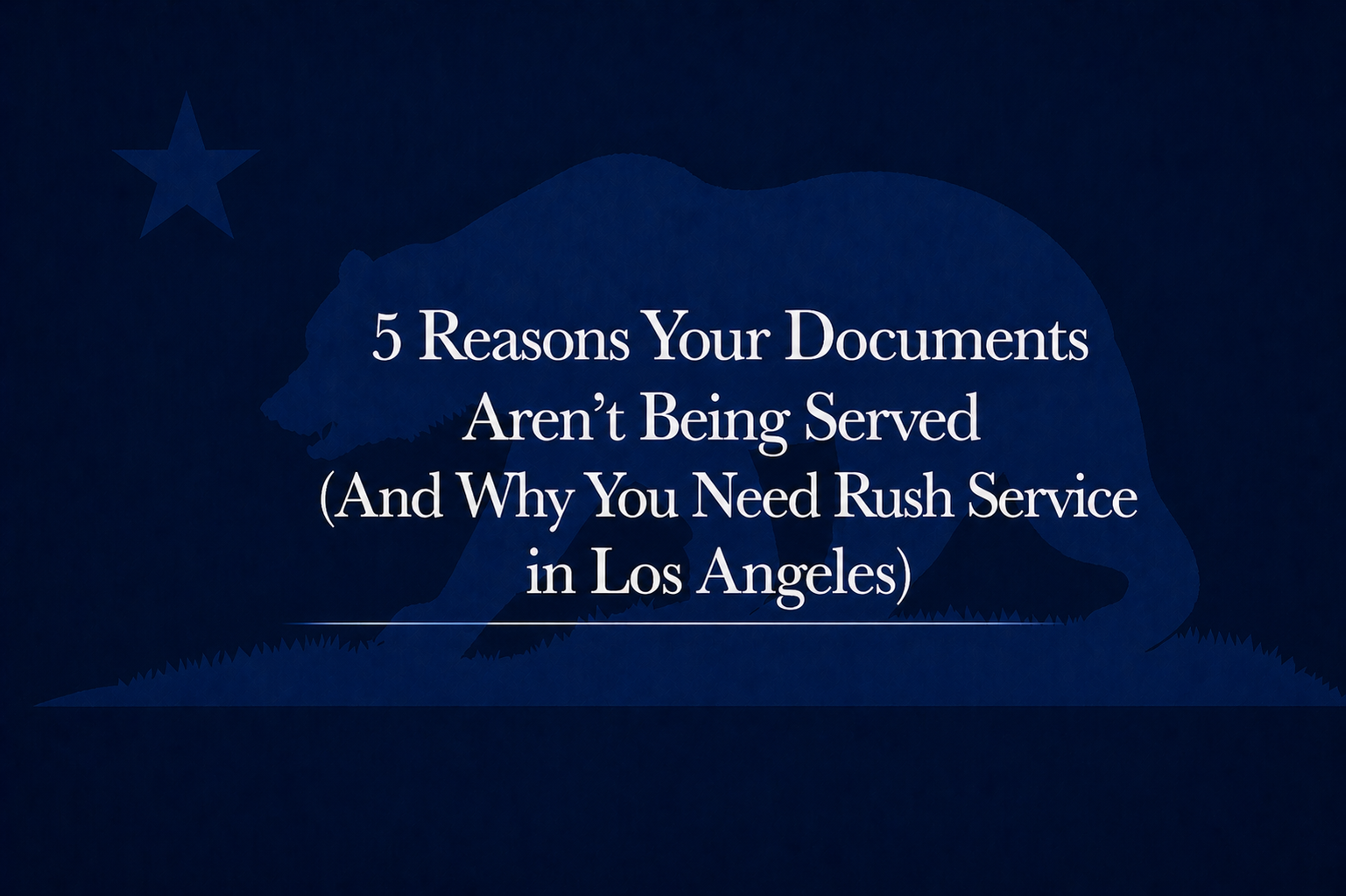 rush process server Los Angeles