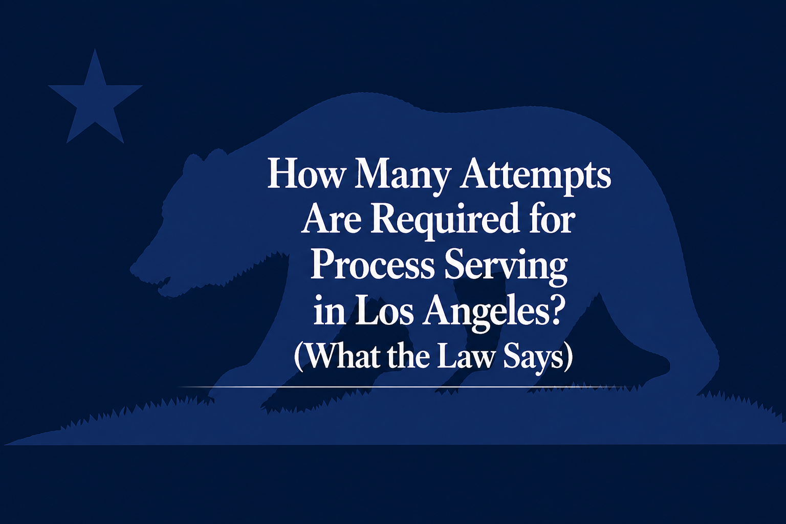 process serving attempts Los Angeles