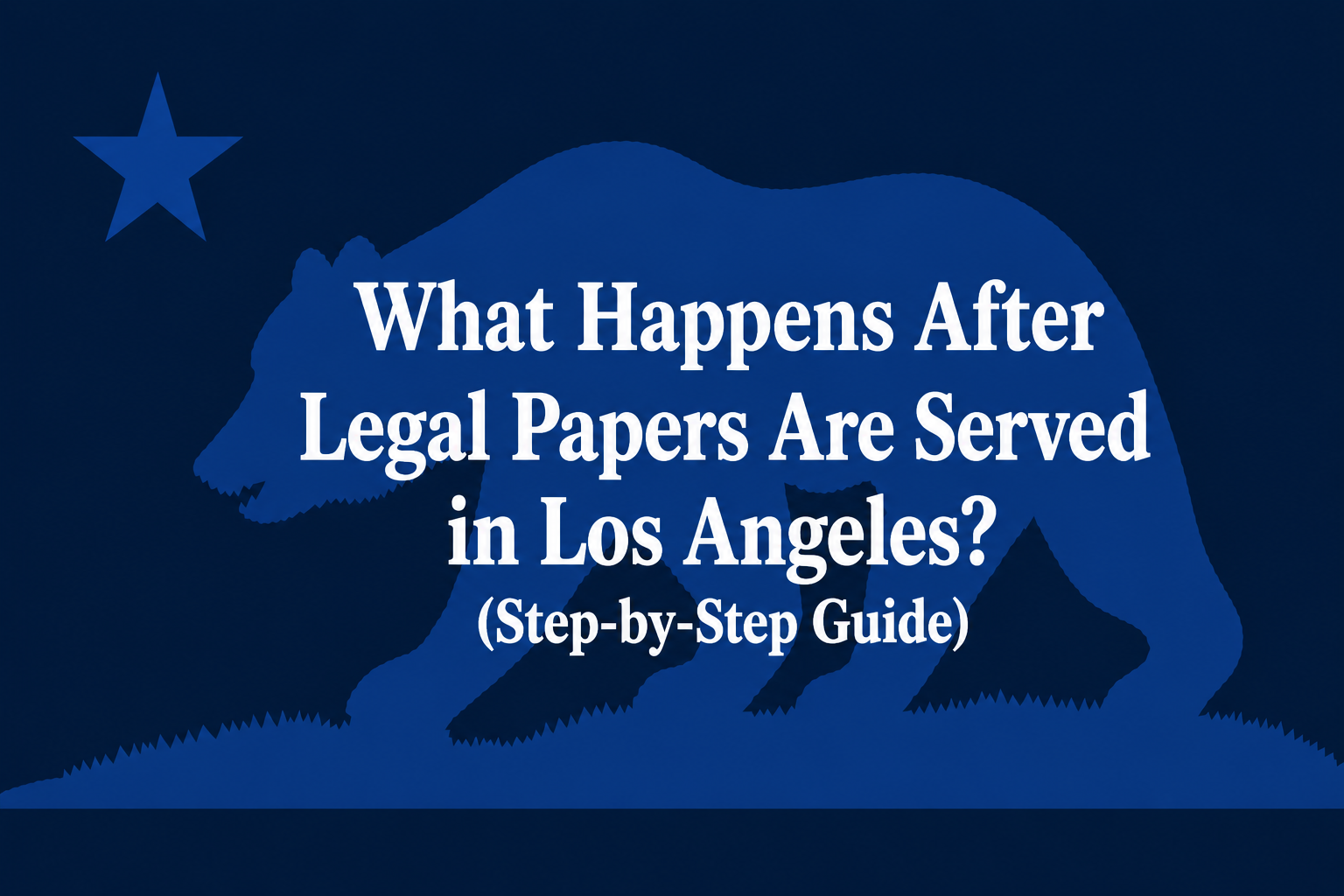 what happens after legal papers served Los Angeles