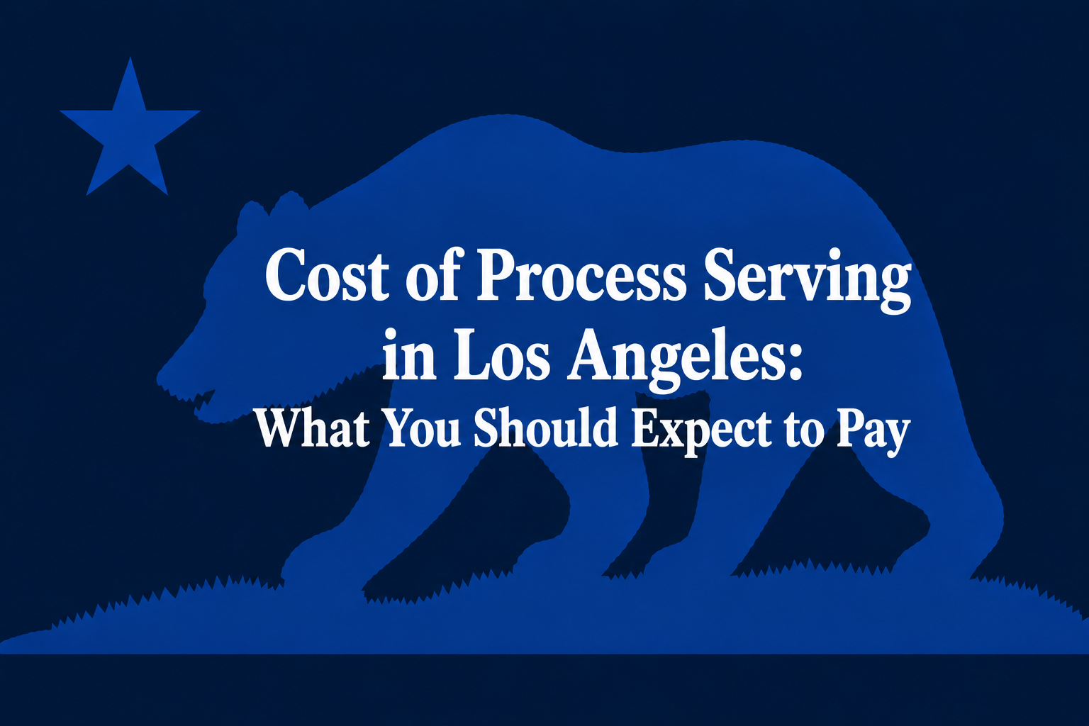cost of process serving Los Angeles